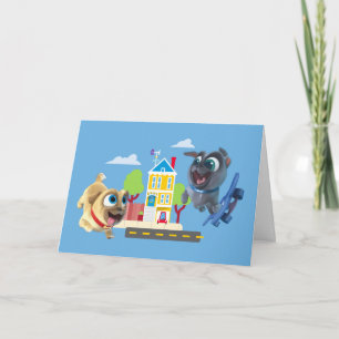 Bingo and Rolly   Pugs to the Rescue Card