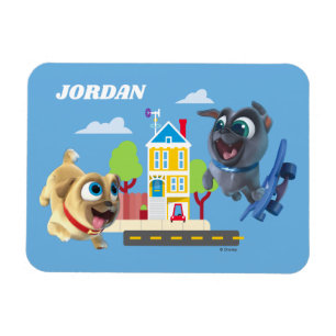 Bingo and Rolly Pugs to the Rescue Magnet