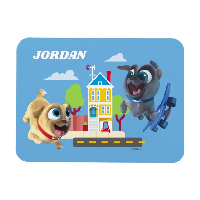 Bingo and Rolly | Pugs to the Rescue Magnet (Horizontal)