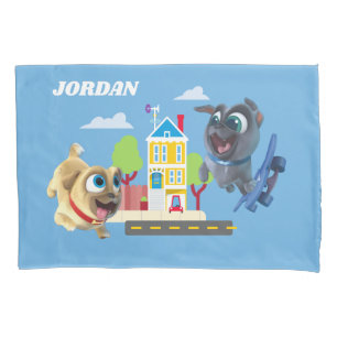 Bingo and Rolly   Pugs to the Rescue Pillowcase