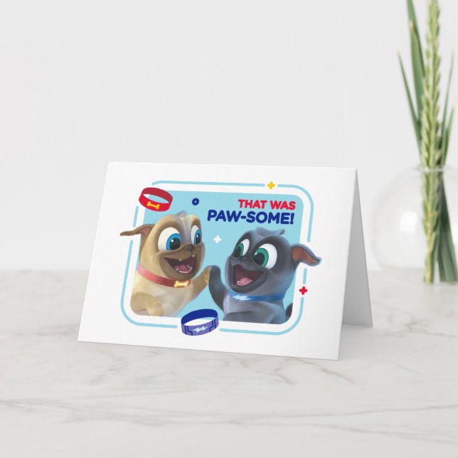 Bingo and Rolly | That was Paw-Some Card (Front)