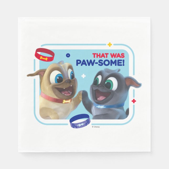 Bingo and Rolly | That was Paw-Some Napkin (Front)