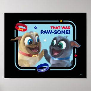 Bingo and Rolly   That was Paw-Some Poster
