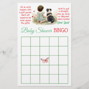  Bingo and Who Knows Mommy Best   Baby Shower Flyer
