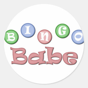 Bingo Babe Classic Round Sticker