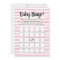 Bingo Baby Shower Game Pink White