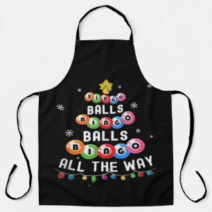 Bingo Balls Bingo All The Way  Apron