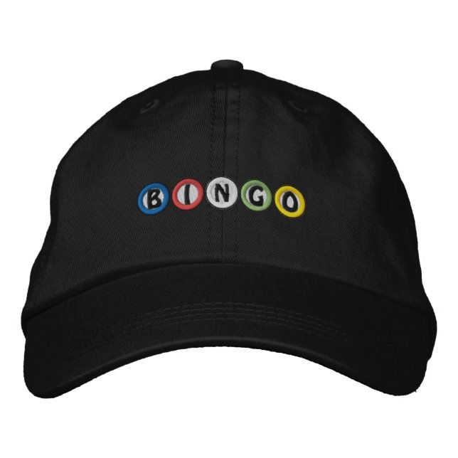 Bingo Balls Embroidered Hat (Front)