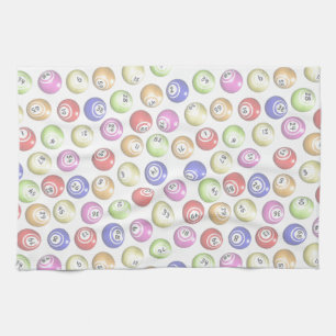 Bingo Balls Kitchen Towel