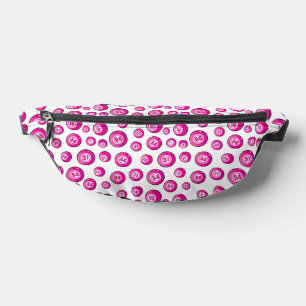 Bingo Balls mignonne rose et blanc à motifs