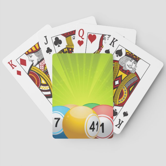 Bingo Balls Playing Cards (Back)