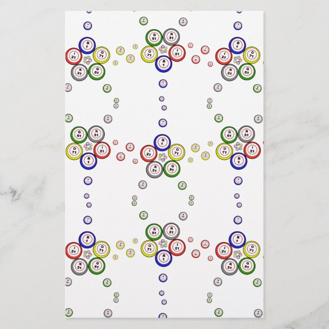 Bingo Balls Stationery (Front)