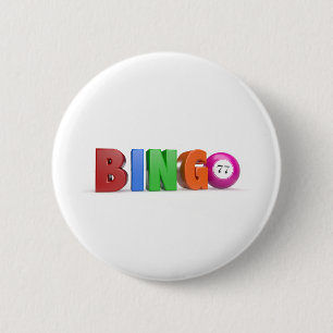 bingo balls with numbers set 2 inch round button
