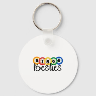Bingo Besties Bingo Buddy Funny Bingo  Keychain
