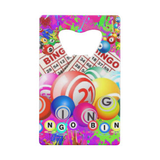 BINGO BINGO Designed By CBDOilPrincess Credit Card Bottle Opener