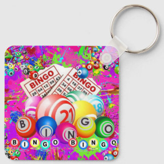 BINGO BINGO Designed By CBDOilPrincess Keychain