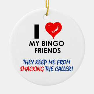 BINGO! Bingo designs for the fabulous player! Ceramic Ornament