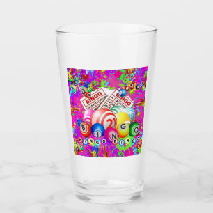 BINGO BINGO Splattered Paint CBDOilPrincess  Glass