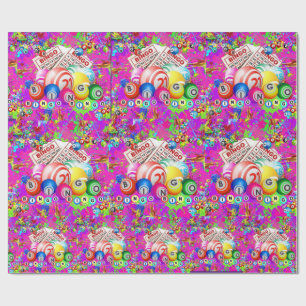BINGO BINGO Splattered Paint CBDOilPrincess  Wrapp Wrapping Paper