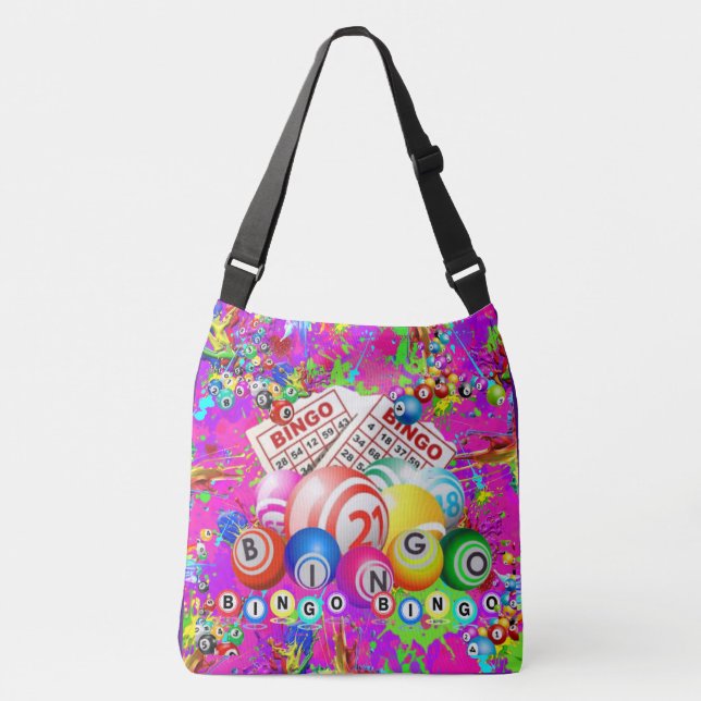 Bingo Bingo Splattered Paint Crossbody Bag (Front)