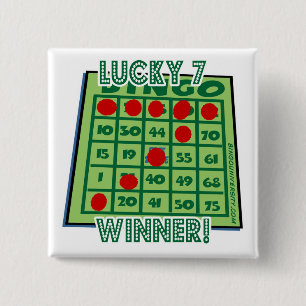 Bingo Button Lucky Number 7 Bingo Winner!