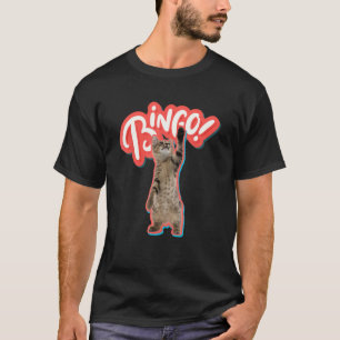 Bingo Caller Funny Bingo Retro Cats Bingo T-Shirt