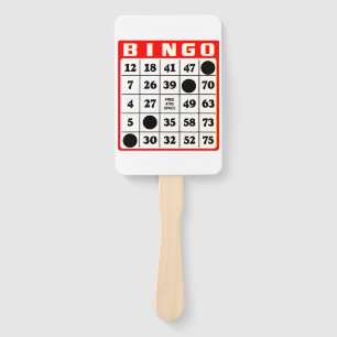 Bingo Card Hand Fan