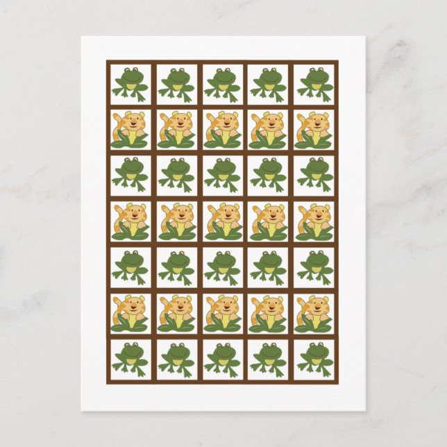 Bingo Card Markers Jungle Babies (Front)