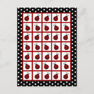 Bingo Card Markers Red Ladybug