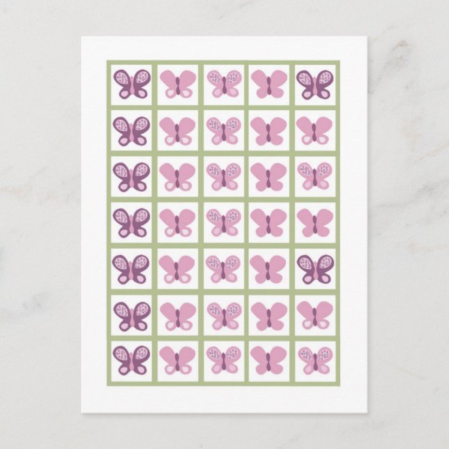 Bingo Card Markers Sugar Plum Butterfly (Front)