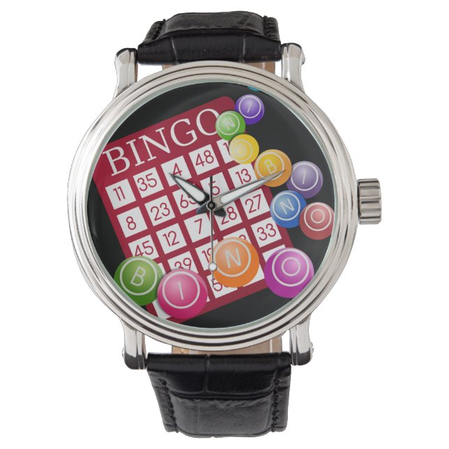 BINGO Card with BINGO Balls Watch (Front)