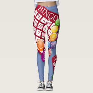 Bingo Cards Design Print Leggings