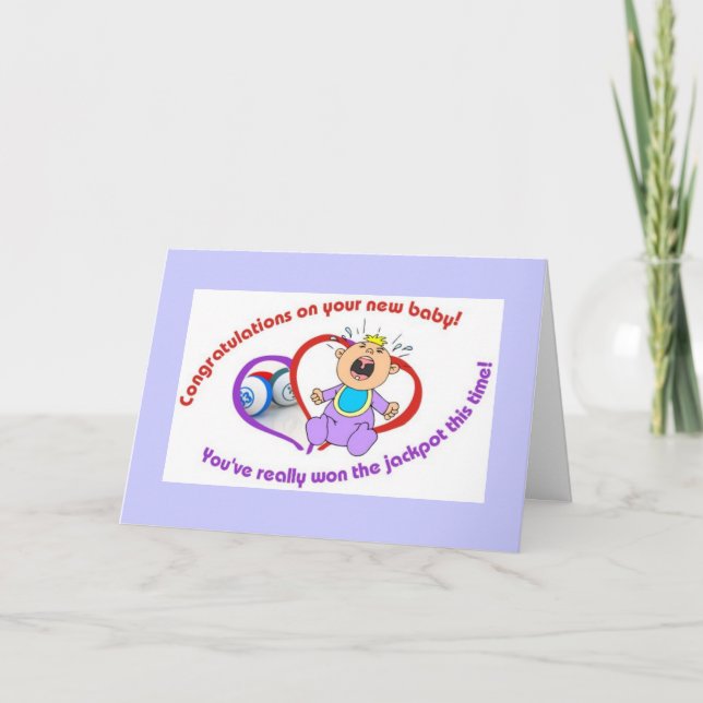 Bingo cards - new baby   (Front)