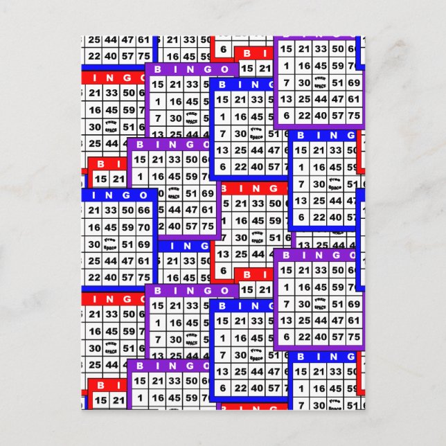 Bingo Cards pattern (Front)