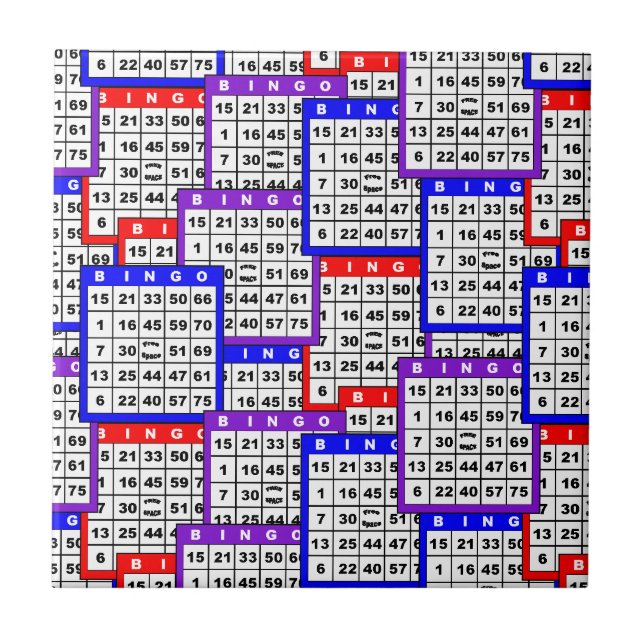 Bingo Cards pattern Tile (Front)