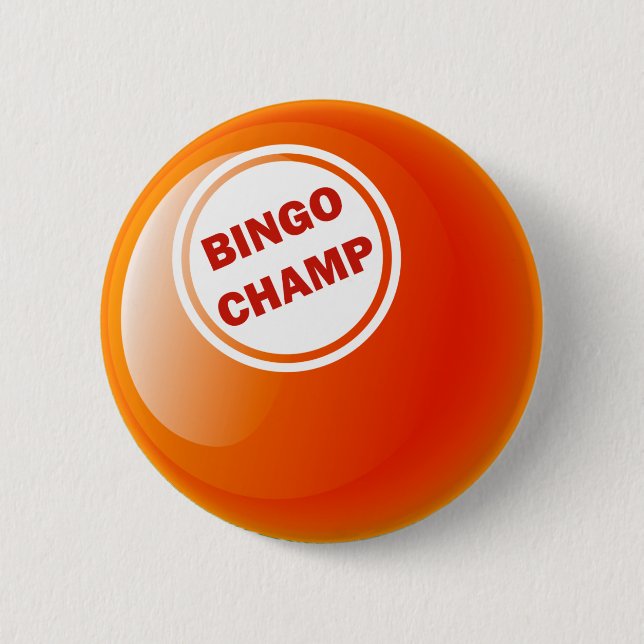 BINGO CHAMP BINGO BALL 2 INCH ROUND BUTTON (Front)