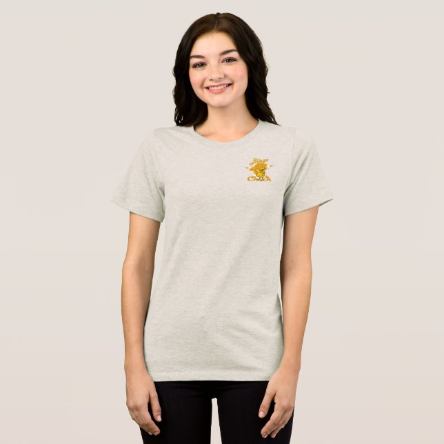 Bingo Chick #10 Tri-Blend Shirt (Front Full)