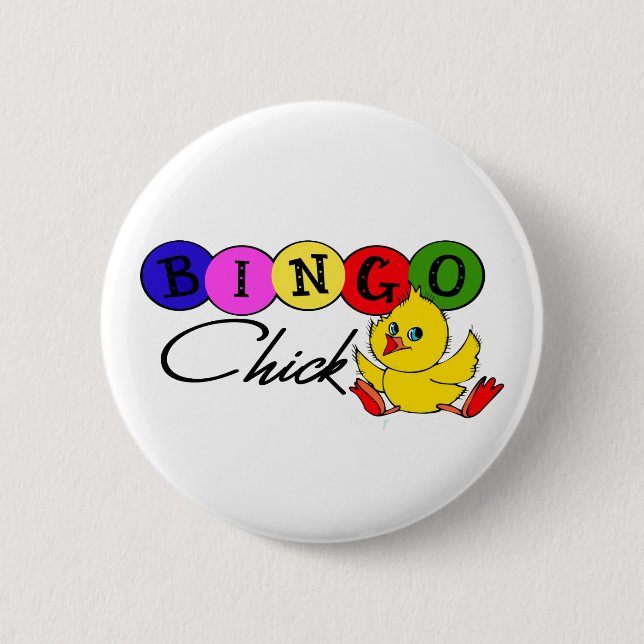 BINGO Chick 2 Inch Round Button (Front)