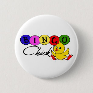 BINGO Chick 2 Inch Round Button