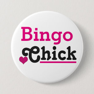 Bingo Chick 3 Inch Round Button
