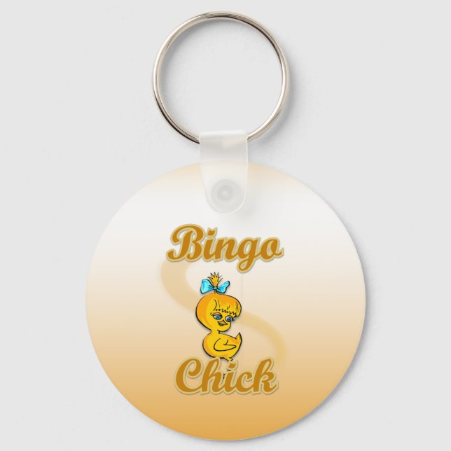 Bingo Chick Keychain (Front)