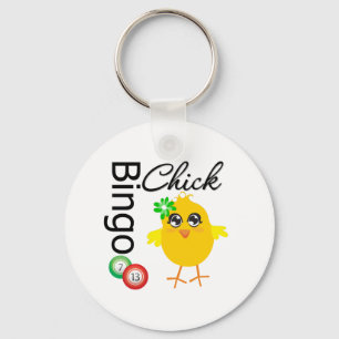 Bingo Chick Keychain