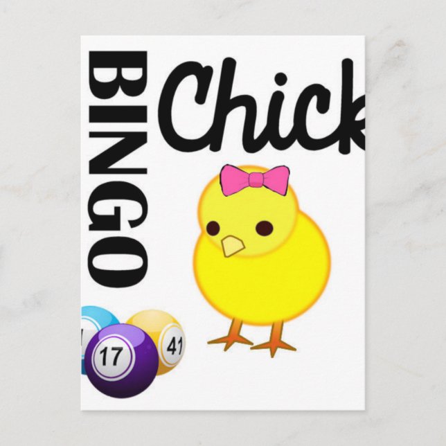 Bingo Chick Postcard (Front)