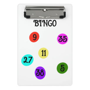 BINGO Clipboard Fun Colourful 