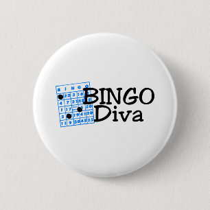 Bingo Diva 2 Inch Round Button