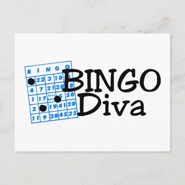 Bingo Diva Postcard (Front)