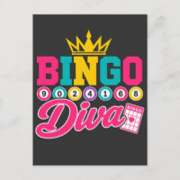 Bingo Diva Shirt Cute Lucky Queen Crown Bingo