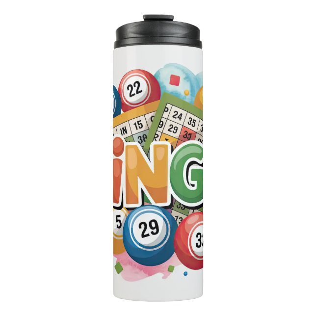 Bingo Fun Thermal Tumbler (Front)