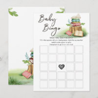 Bingo Game Baby Shower Storybook Vintage