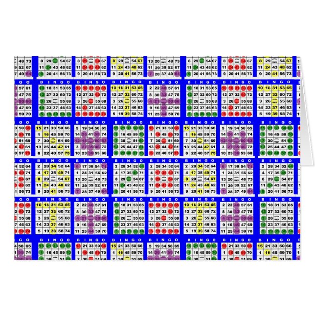 Bingo Game Patterns Large (Front Horizontal)